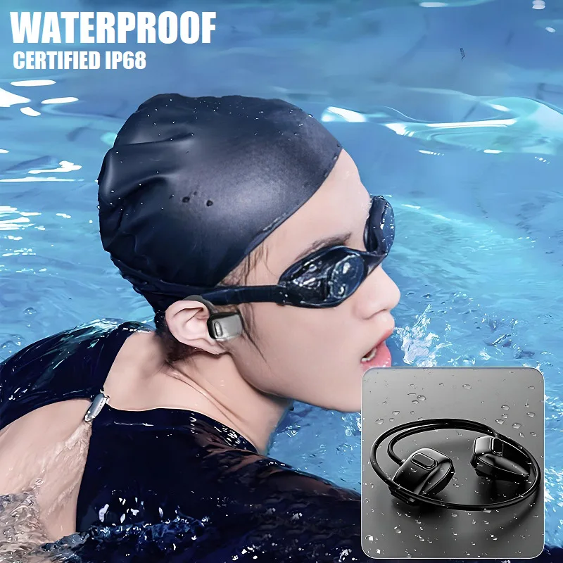 

Bone Conduction Headphones 32GB Memory High-definition Sound Quality Sports Headphones with Super Long Battery Life