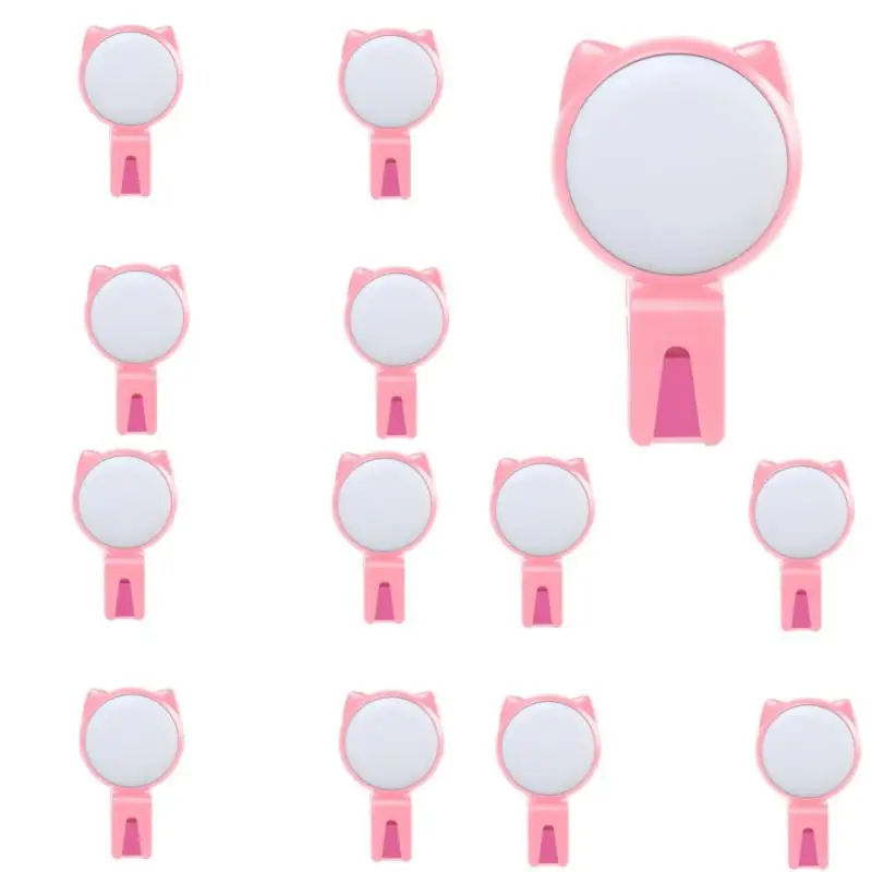 

Новая мода перезаряжаемые фонари для селфи светодиодная вспышка портативный светильник для объектива телефона прочный ПК заполняющая лампа для мобильного телефона для девочек