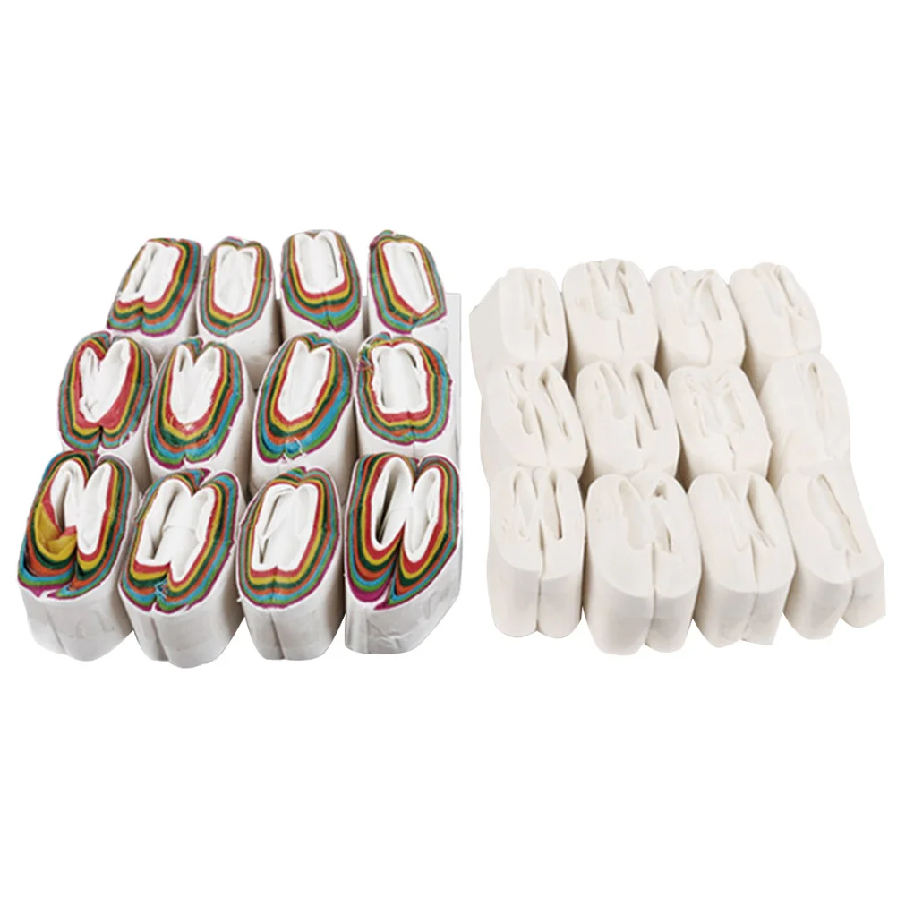 24 قطعة لفائف الفم القيء ورقة الملونة المرحلة الدعامة الحيل الساحر اكسسوارات المحمولة الأداء للتحايل ورقة الدعائم