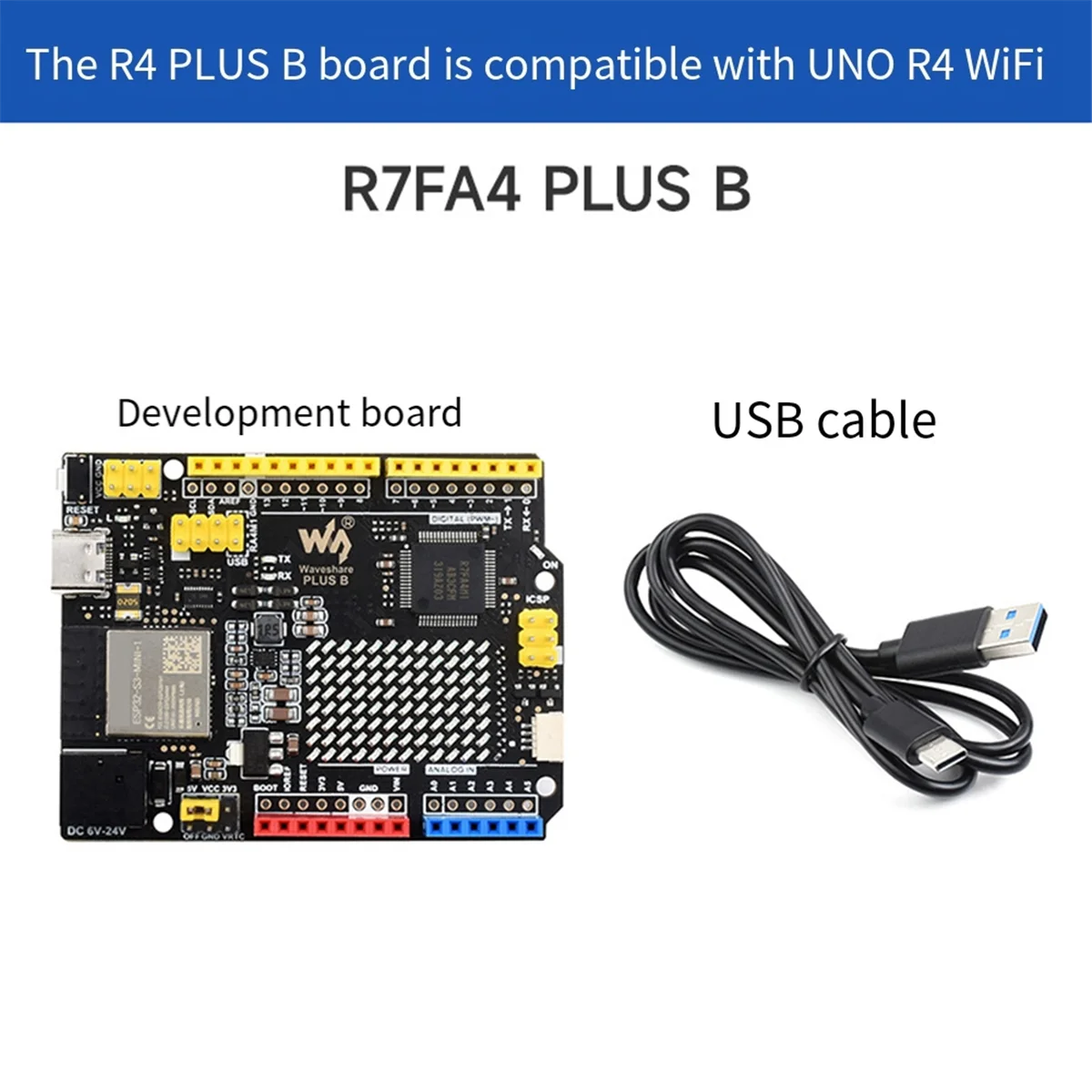 Макетная плата R7FA4 Plus B на основе R7FA4M1AB3CFM, совместимая с Arduino UNO R4 WIFI