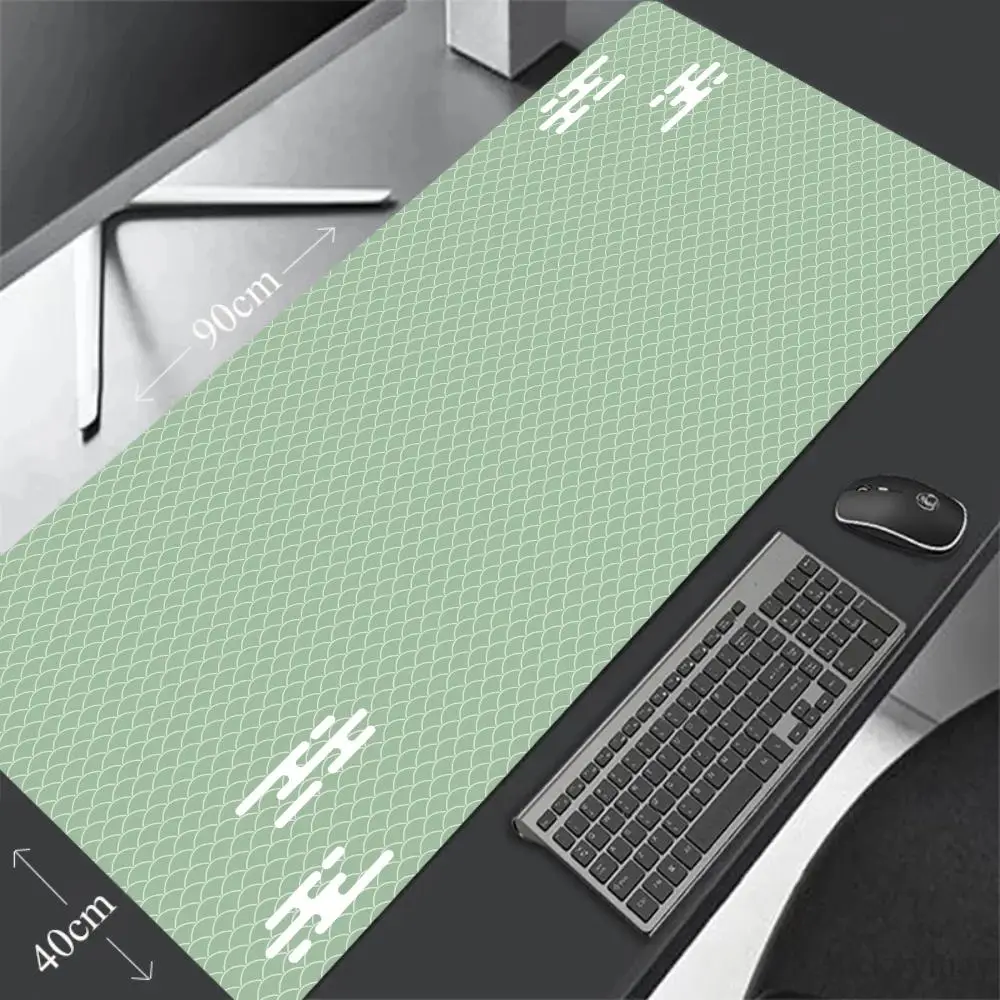 XXXL Mouse Mat Game Carpet Rubber Keyboard Pads 60x120cm Japanese Great Off Wave Mouse Pad Gamer Large Black and White Mousepads