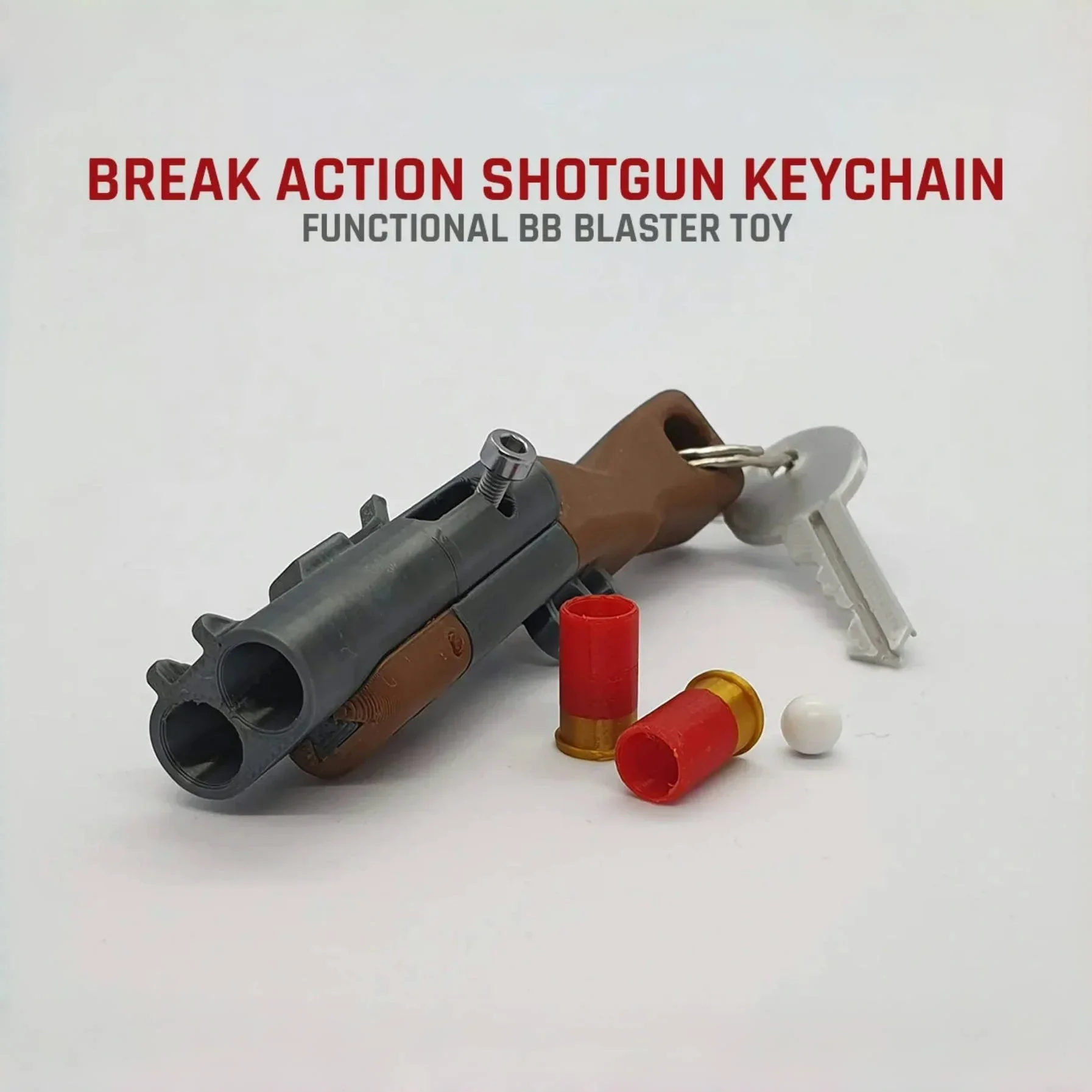 Keychain Fuction BB blaster Toy Action Shootgun (Not in clude keychain)