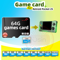 SD Game Card For Retroid Pocket 2S RP2S 4 Pro German Version Retro PS2 PSP Games Android Gaming portable Console Memory TF 64G