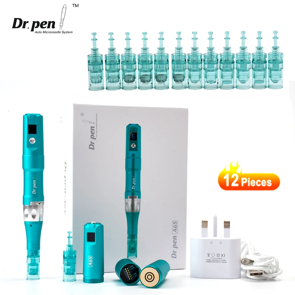 Dr Pen Ultima A6S Microneedling Pen Профессиональная ручка для кожи Электрическая ручка Derma Pen Микроигла Электрический беспроводной уход за кожей Инструмент для красоты