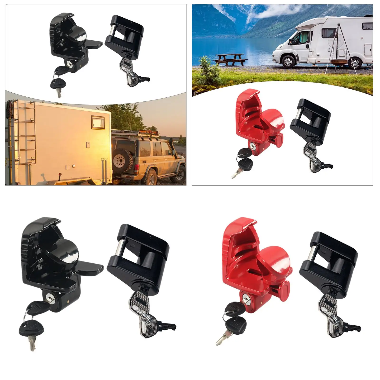 

Rvs Trailer Hitch Lock Unique Locking Mechanism with Keys Multifunctional Heavy