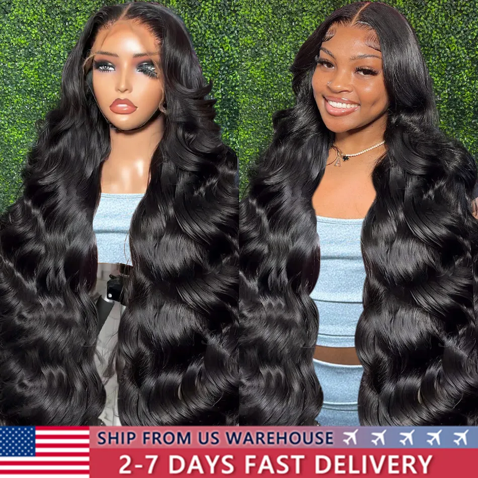 Body Wave Wig 13x4 13x6  HD Transparent Lace Front Human Hair Wigs 4x4 Lace Closure Wigs For Women 360 Lace Wig Bling Hair