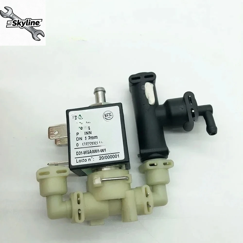 DN1.2mm 2-Position 3-Way AC230V 0-15Bar D31-WSA0001-001 Adapter Water Valve Solenoid Valve For Coffee Maker