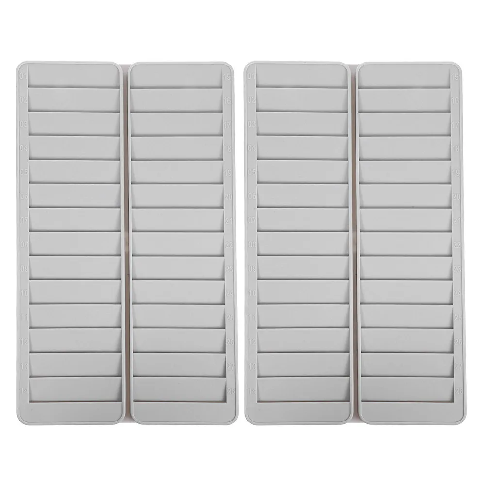 

2Pcs Plastic Card Holder Rack Time Cards Organizer Attendance Material Card Shelf Warehouse Supplies Storage Organizer