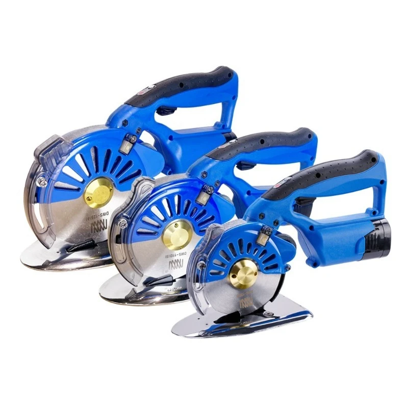 Portable Direct Drive Rotary Cutter Adjustable Speed Cloth Cutter for Garment Textile Tailor Industrial Processing Equipment