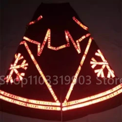 Phat Shuffle Pants Cool Snow Pattern Reflective Strip Ghost Step Fluorescent Night Vision Pants Bell-bottoms Death Trousers 2024