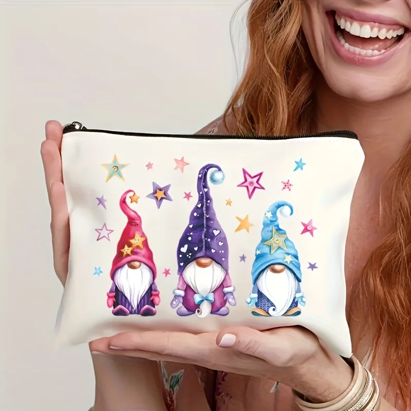 Dwarf Themed Makeup Bag Durable Fashion Gift With Convenient Zipper Closure Multifunctional Portable Cosmetic Pouch Student Pen