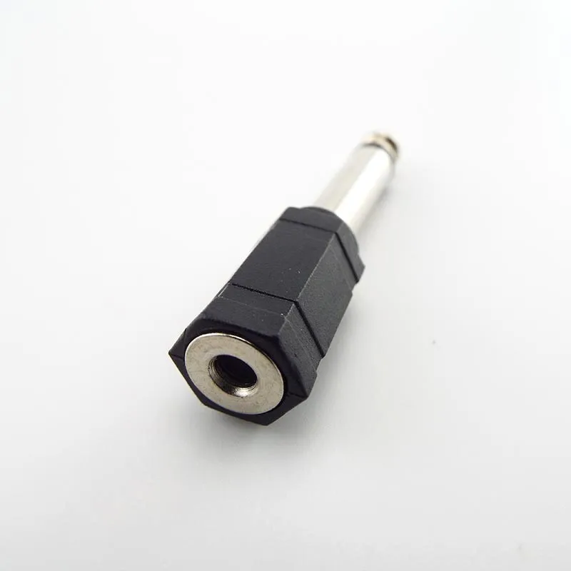 2/5/10pcs 6.5 to 3.5mm Mono Plug Female Stereo Connector Audio Converter Jack Socket Gold Plated Durable Earphone Adapter B5