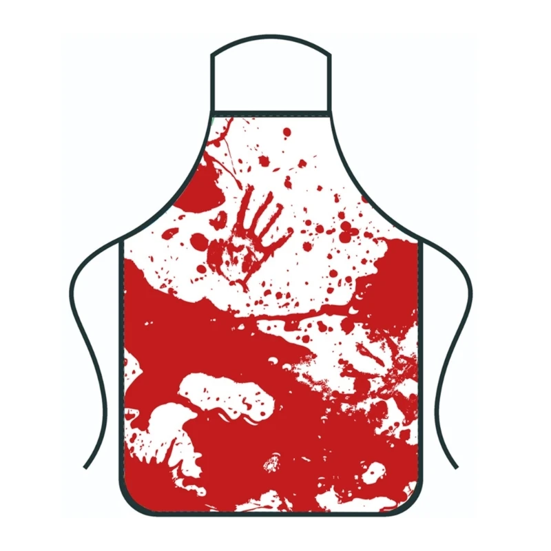 Halloween Bloody Apron for Adults Scary Blood Splatter Butchers Costume Accessory Holiday Kitchen Cooking Clothing Dropship