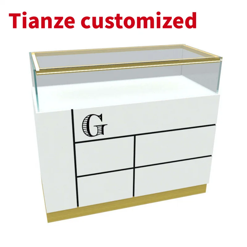 

(customized)Mall jewelry kiosk watch display showcase Retail store counter showcase display cabinet Other commercial furnitu