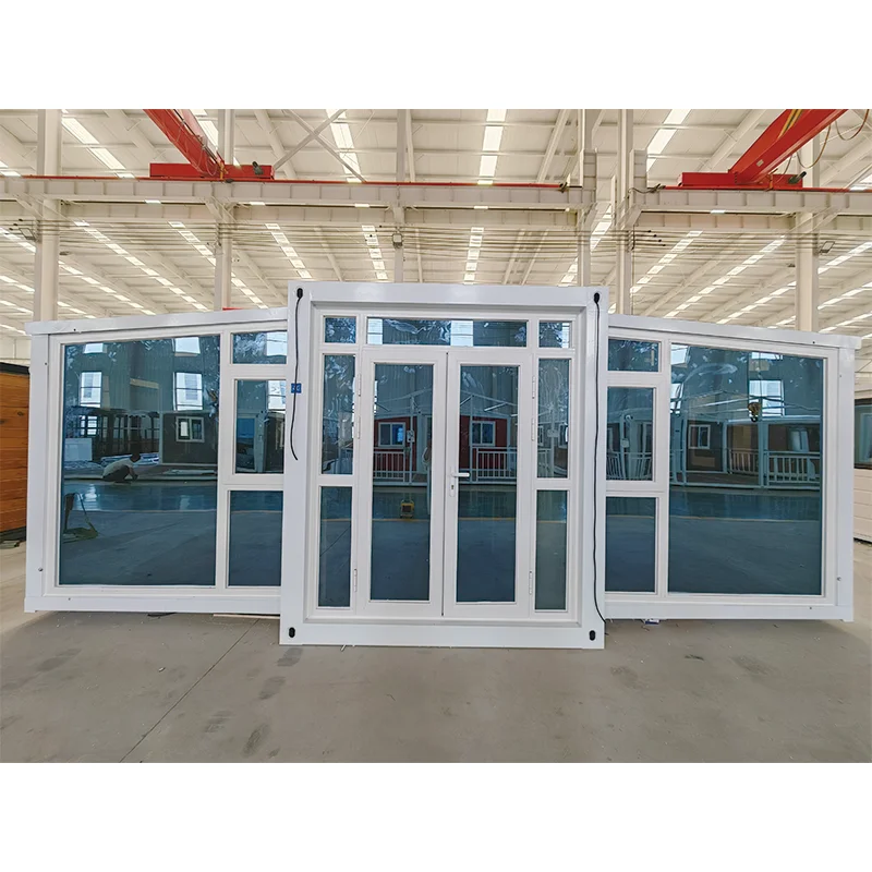 High Roof Expandable 20ftx20ft Mini Portable Prefabricated Container House Modern Mobile Home For Hotels Steel Material