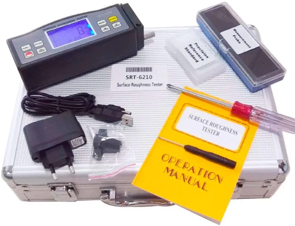 SRT-6210 Digital Surface Roughness Tester 4 parameters:Ra, Rz, Rq, Rt Testing SRT6210