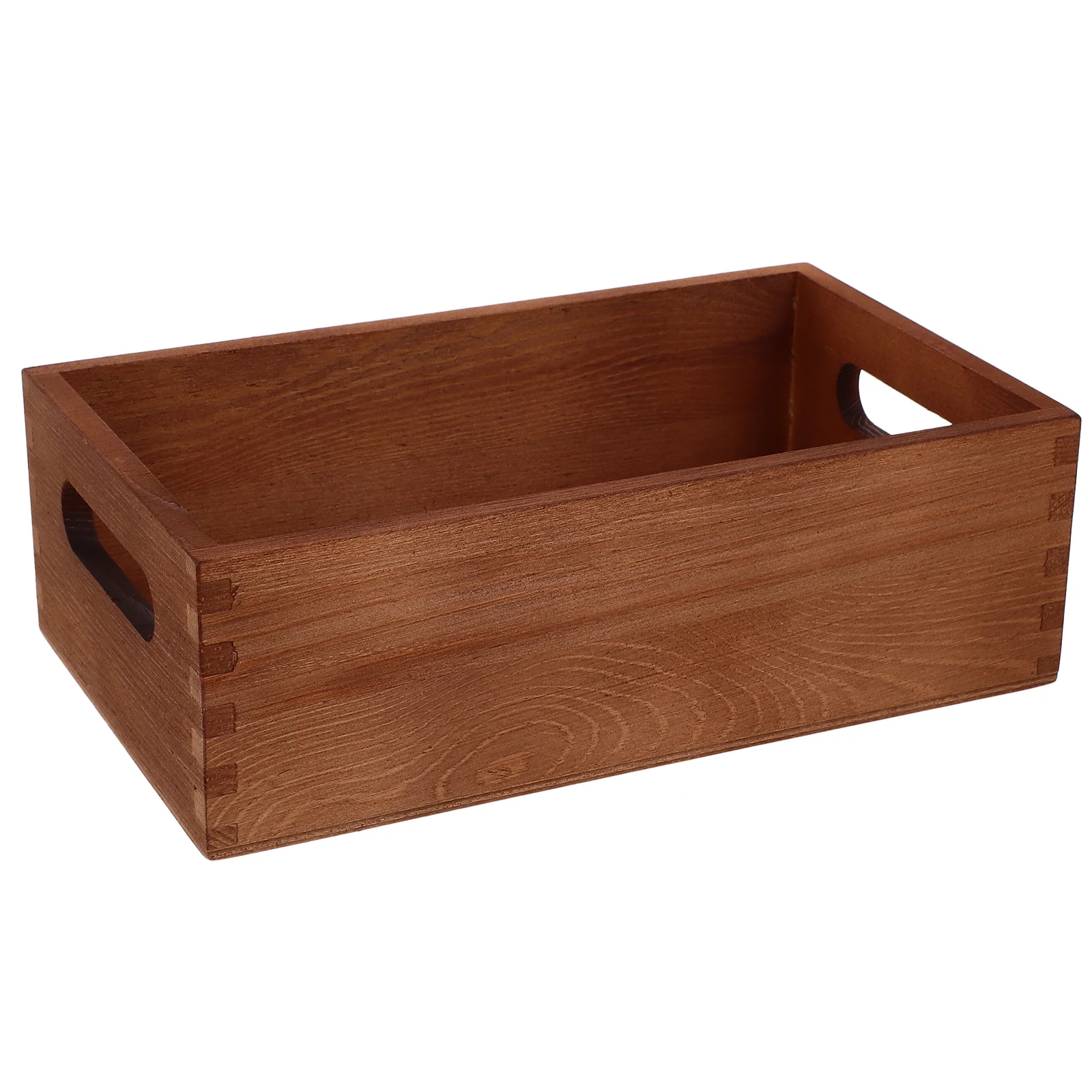 

Sundries Organizer Goods Holder Office Storage Wooden Crates Boxes Bins for Shelves