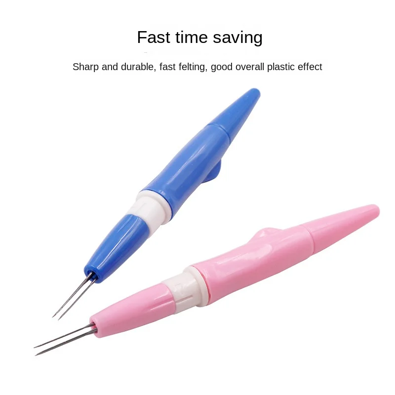 

Wool Felt Poking Fun Three Needle Poking Pen Three Sets of Needles DIY Handcraft Tools Materials Three-Headed