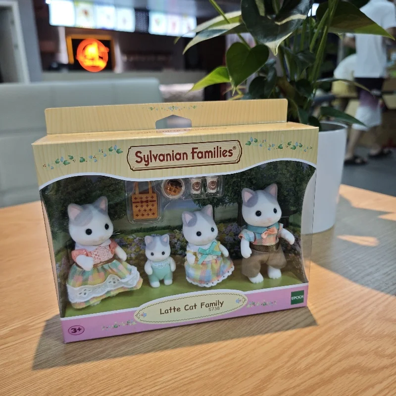 Sylvanian familles Calico créatures filles enfants jouets Miniature Anime poupée enfants jouets lapin Koala girafe chat sceau famille