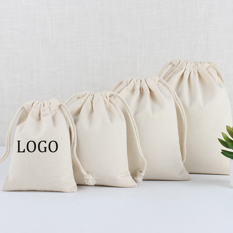 10 Pcs Custom Logo Cotton Canva Pouches Chic Wedding Favor Bags Velvet Earphone Phone Storage Bag Cosmetic Lipstick Bags