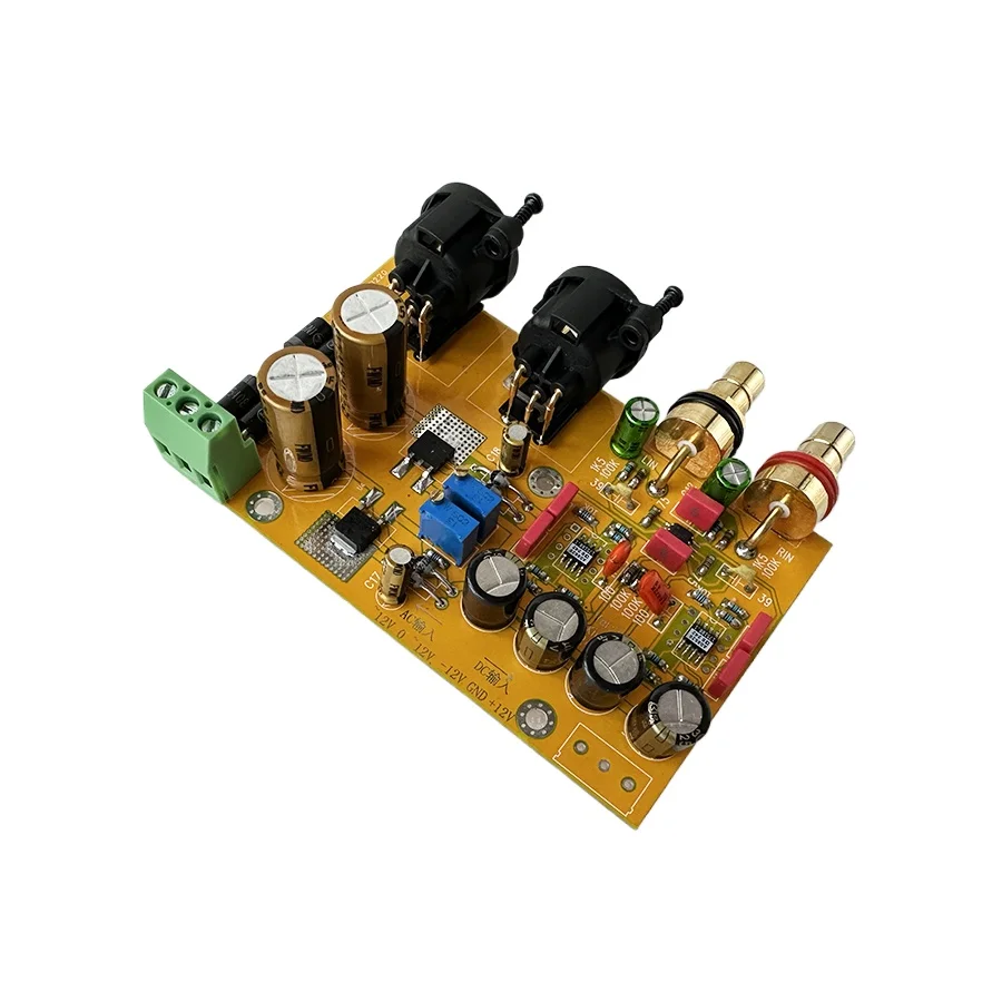 RCA to XLR Single End To Balanced Preamp Finished Board AC12V-15V