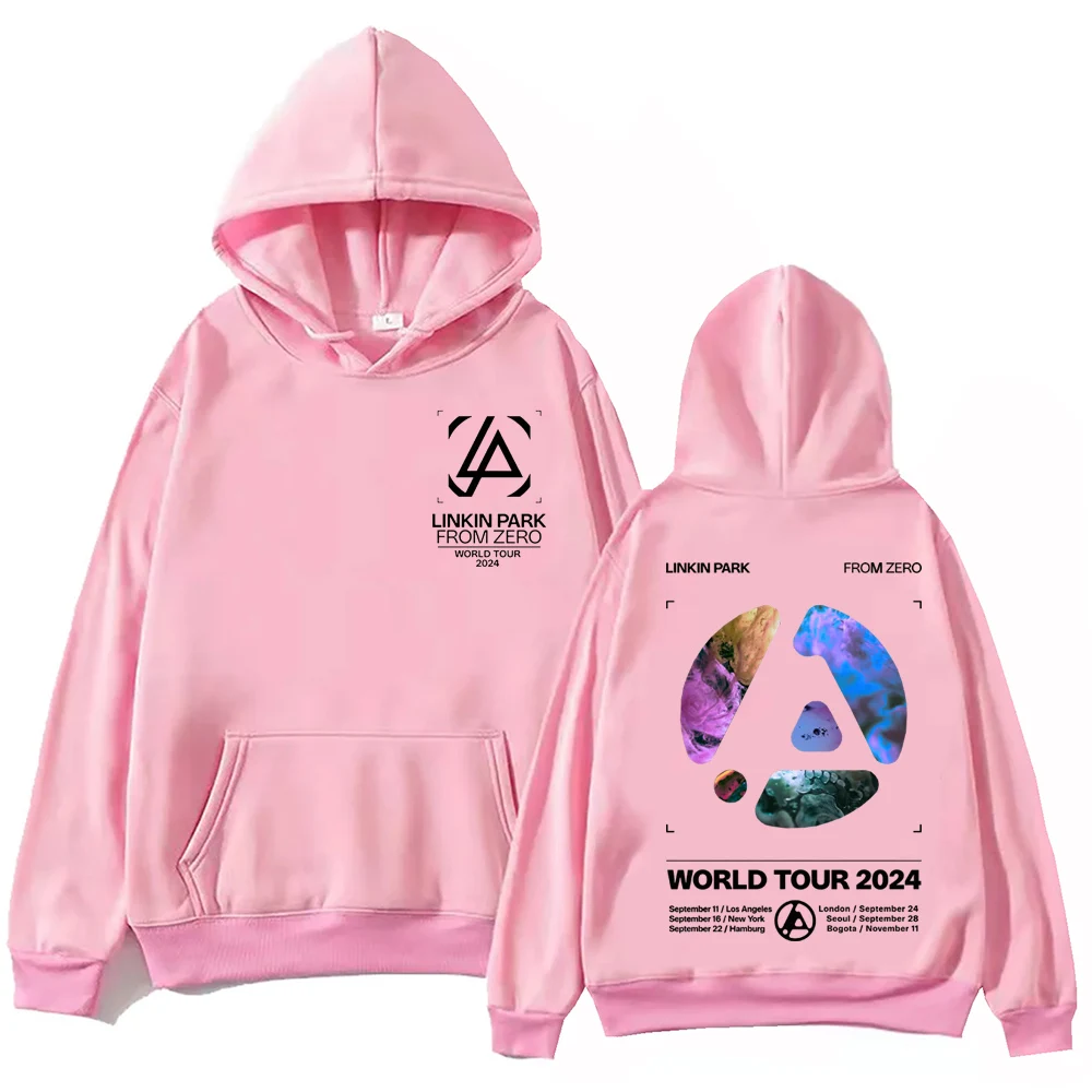 Linkin-park dari Zero World Tour Hoodie Pullover Hip Hop Harajuku, atasan kaus musik populer hadiah penggemar