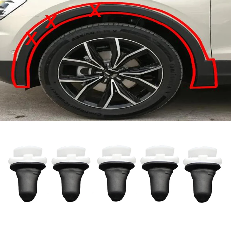 Side Moulding Strip Wheel Arch Trim Clips for Audi A5 VW Beetle CC Jetta Passat Scirocco Sharan Tiguan Touareg Skoda RapidYeti