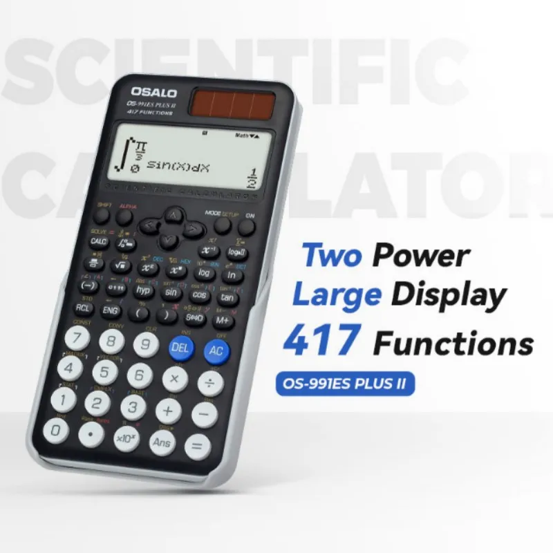 

991ES PLUS II ABS Science Calculator Solar Energy 417 Functions Kinds of Multifunctional Student Calculators