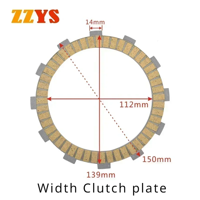 Motorcycle Accessories Kelaf Fiber Friction Clutch Plate For SUZUKI DL650 V-Strom 650 2004-2011 SV650 WVBY 2003-2008 SV 650 2016