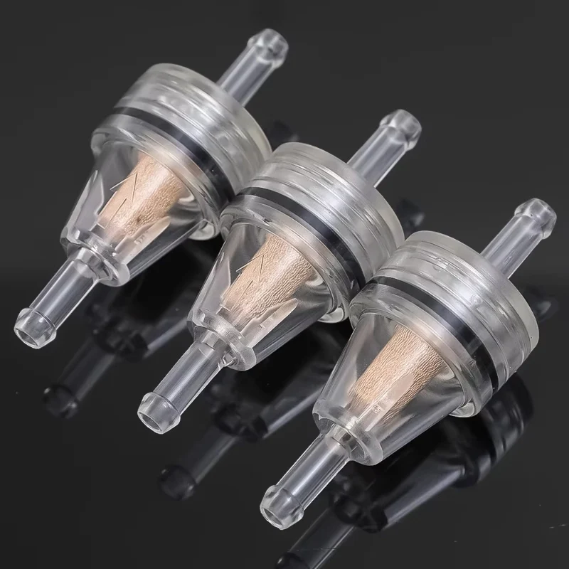 Motorcycle Fuel Filter with Copper Element, Inline Petrol Filter for Carburetor Fuel Cock & Sediment Bowl