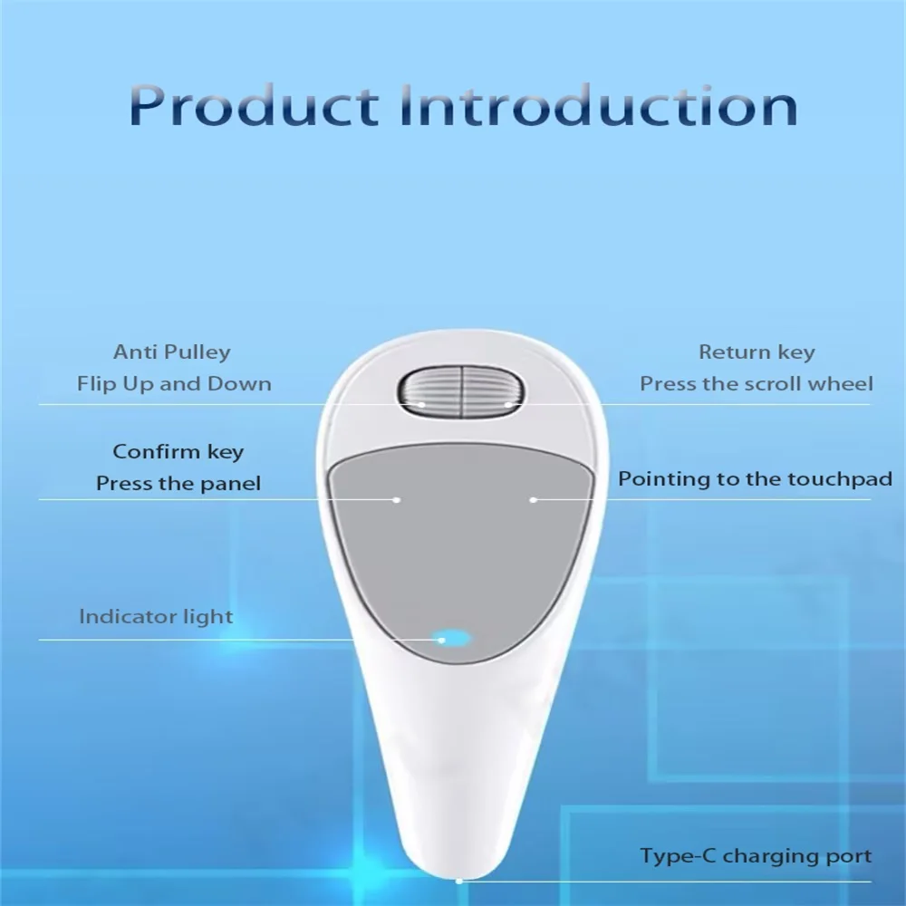 Lazy Bluetooth Mouse Wireless Remote Control Rechargeable Ergonomics Cell Phone Thumb Mice For Mobile Phones Tablet IOS Android