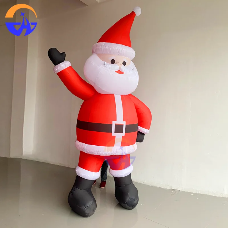 

Надувная модель Санта-Клауса, праздничное украшение, реквизит для рождественских торговых центров, пространства на открытом воздухе, дворы