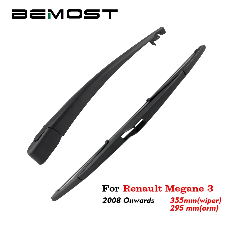 BEMOST Car Rear Windshield Wiper Arm Blades Brushes For Renault Megane 3 2008 Onwards Hatchback 355MM Windscreen Auto Styling