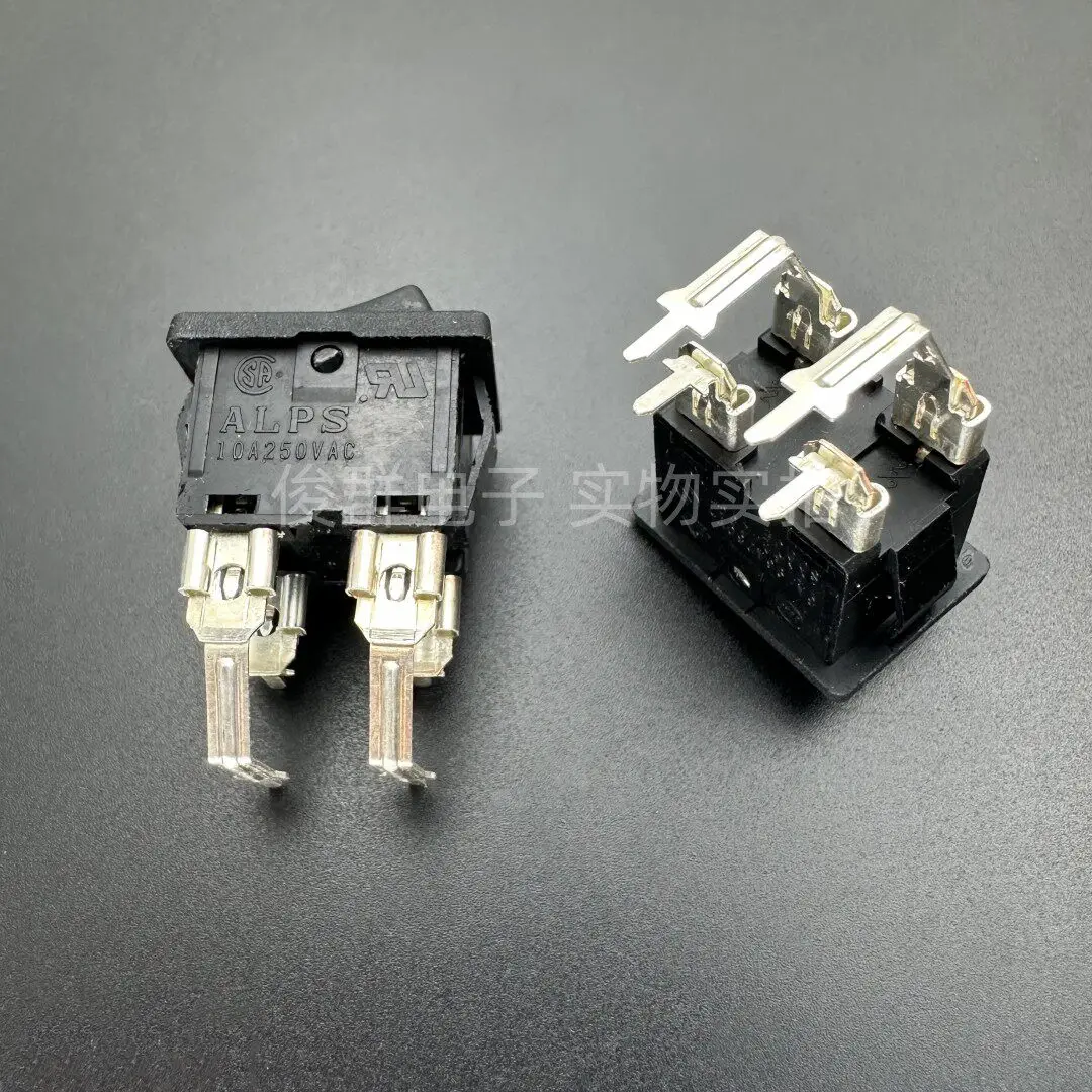 10pcs/Japanese SDDJE-2 Rocker Boat Power Switch Button Button 4 Bent Foot 2 Gear High Current 10A
