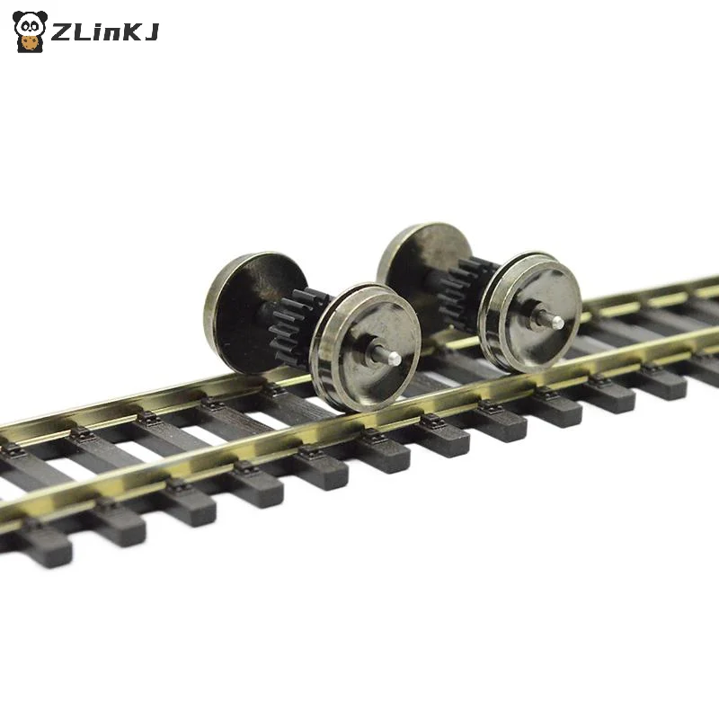 ▶2PCS HO Scale Wheels Upgrade DC Wheel Set For 1:87 Model Trains Railroad HO Gauge Wheels For Model Trains DIY Accessory