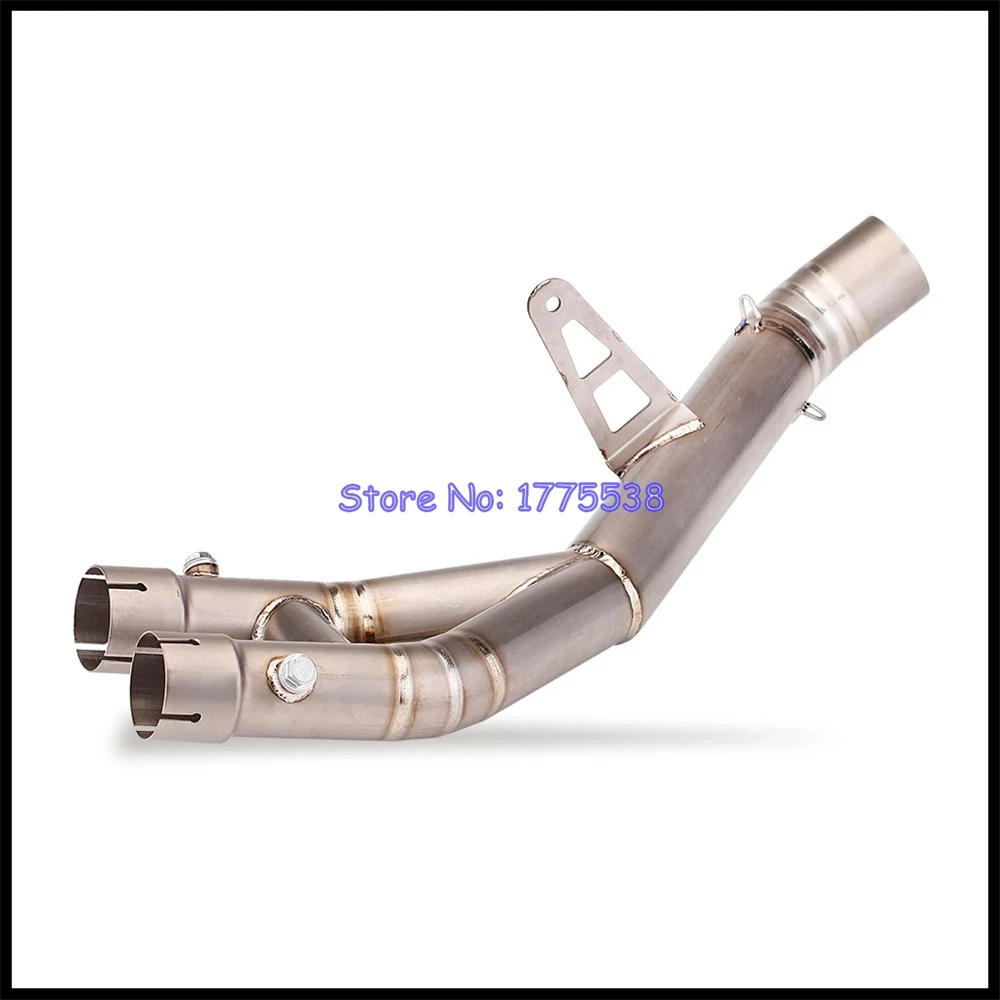 لياماها YZF-R1S R1 YZF-R1M 2015-2025 دراجة نارية العادم الهروب موتو الخمار منتصف وصلة الأنابيب ربط ID: 61 مللي متر العادم الخمار