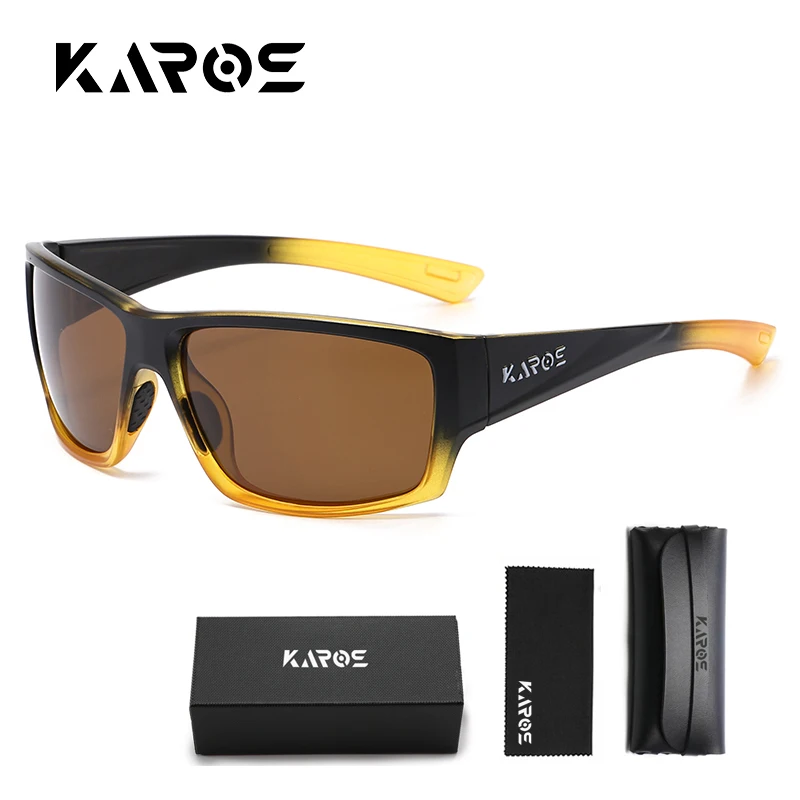 Karos Polarisierte Radfahren Brille Männer Frauen Outdoor Sport Lauf Sonnenbrille Mountain Road Fahrrad UV400 Schutz Brillen Box