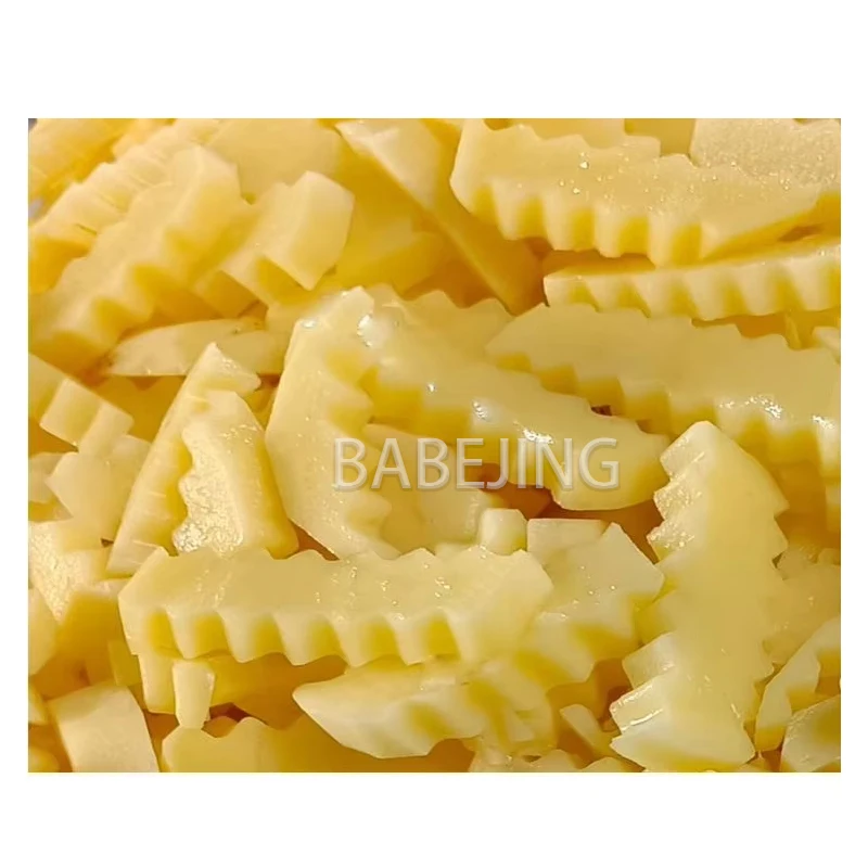 Wolf Tooth Corrugated Potato Chip Making Machine 200W Fully Automatic Stainless Steel Potato Feeder Commercial Kitchen Equipment