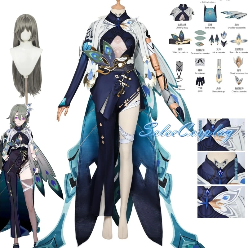 Gra Honkai Impact 3 Cosplay Vita przebranie na karnawał sukienka komplet peruka gra Vita kobiety impreza z okazji Halloween odgrywanie ról garnitur