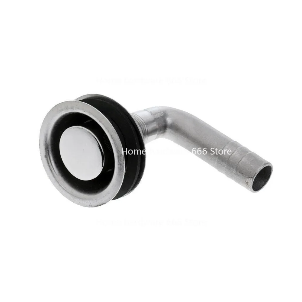 5/8 Inch Stainless Steel Thin Elbow Ventilation Port, Marine Yacht RV Hardware Accessories