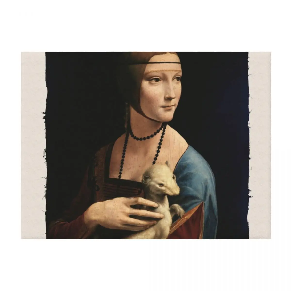 

Lady with an Ermine - Leonardo da Vinci's Classic Painting Throw Blanket Sofa Decorative Beds Soft Plush Plaid Flannel Blankets