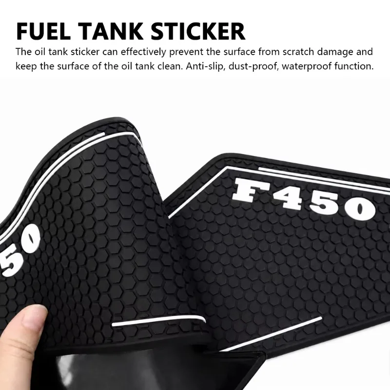 For BMW F450GS F 450 GS 450GS 2026 Motorcycle Anti-Scratch Fuel Tank Pad Protection Non-slip Side Knee Grip Traction Sticker Pad