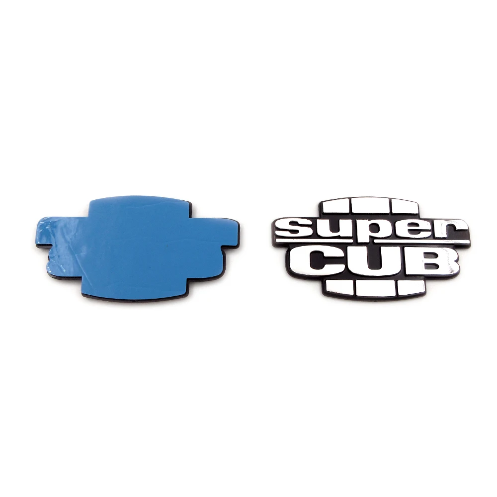 Motorcycle Chrome Body Emblem Badge Decorative Plastic Stickers Fuel Tank Decals Parts For Honda Super CUB Supercub C70 C90 C125