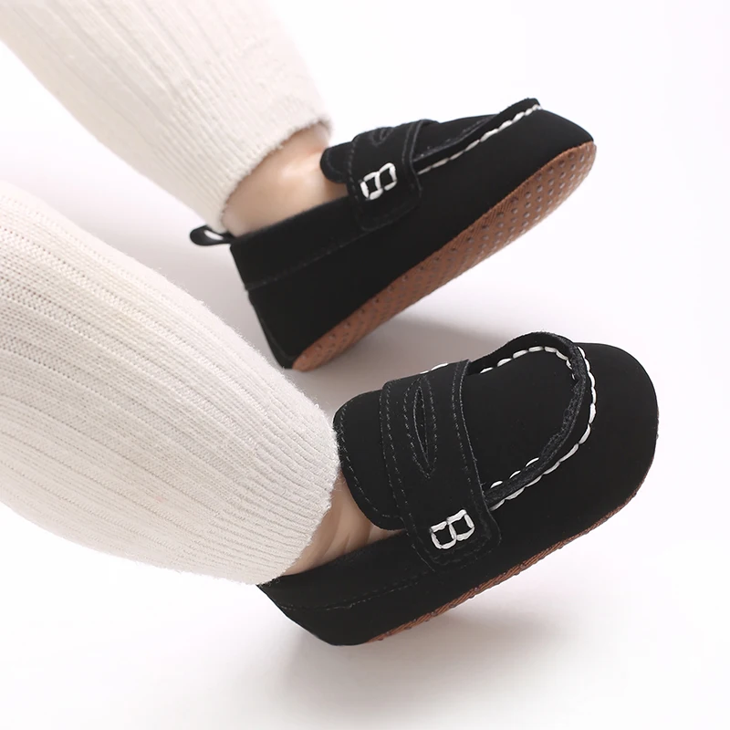 Einfarbige, lässige Baby-Wanderschuhe mit weicher Sohle, geeignet für Säuglinge und Kleinkinder im Alter von 0–1 Jahren, Bohnenschuhe und Vorfußschuhe – Detail 24