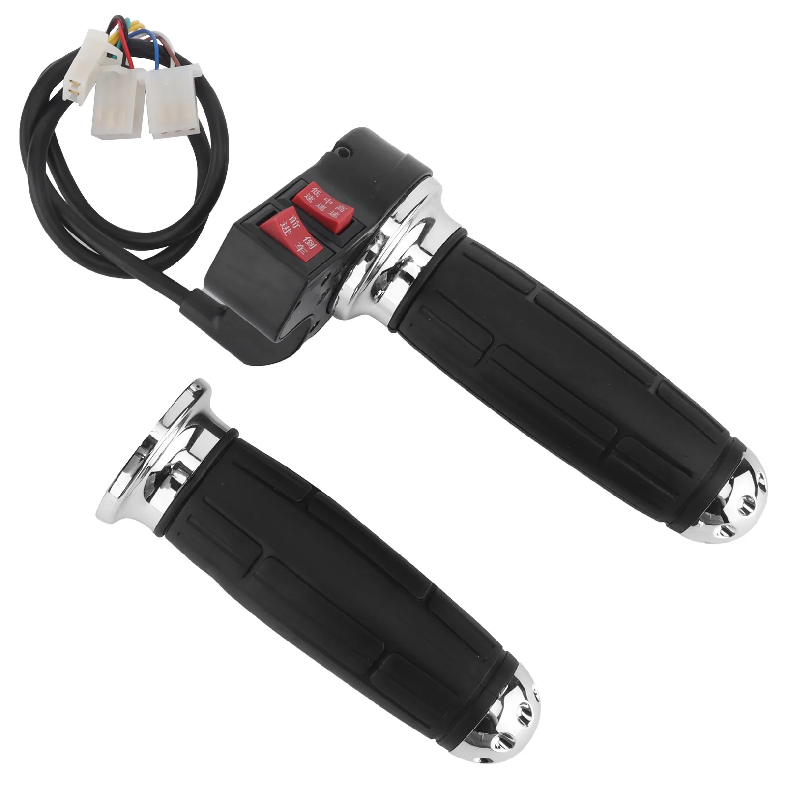 

Throttle Grip 1Pair 3 Speed Control Throttle Handle Grips for Electric Bike with Forward and Reverse Gear Throttle Handle Grips