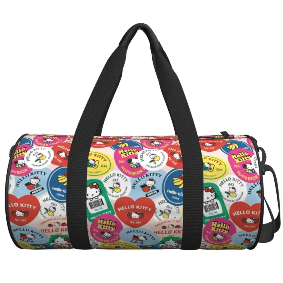 

Hello Kitty Travel Bag Luggage Gym Bag Couple Design Large Novelty Sports Fitness BagsPortable Handbags