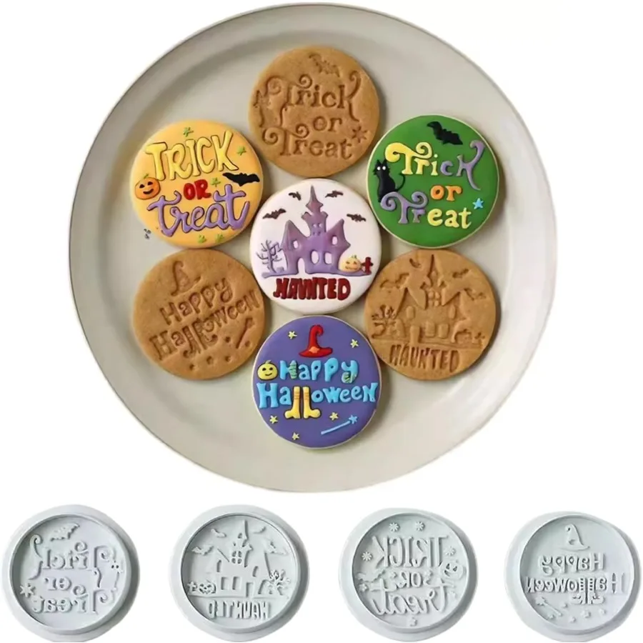 

Хэллоуин Ce Stamp Press Ce Cutter Хэллоуин Ce Cutters Набор печенья для Хэллоуина и ежедневной выпечки