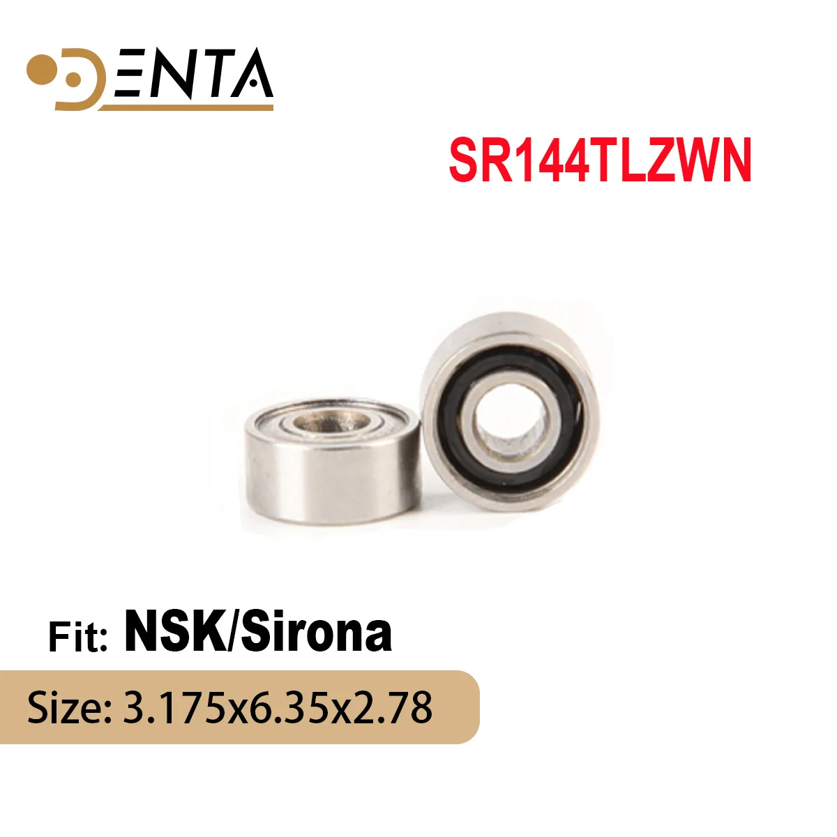 

B1 5pcs Bearings fit high speed Sirona T2/T3 and W&H handpiece turbine cartridge rotor bearings SR144TLZWN 3.175x6.35x2.78mm