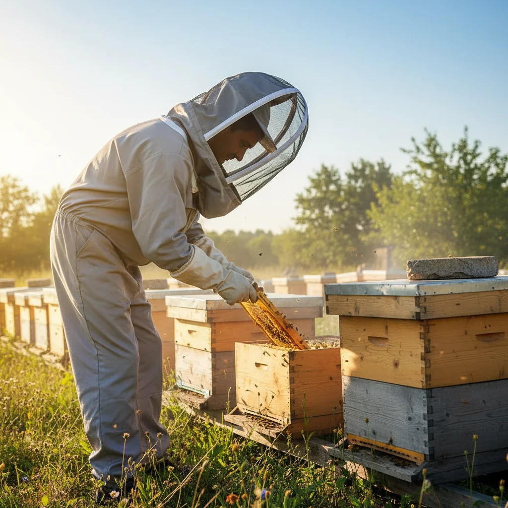 Professional Beekeeping Hat With Face Mesh Mask Anti-Bee Mosquito Bug Insect Shield Protector For Beekeeper Outdoor Fishing Head