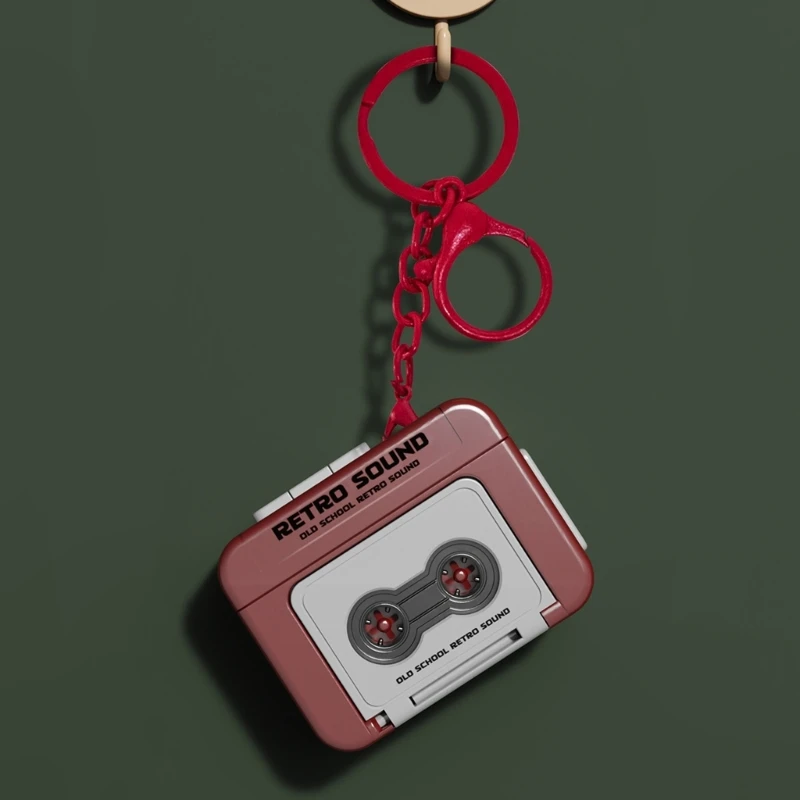 เครื่องเล่นเทปคาสเซ็ตขนาดเล็กแบบพกพา เครื่องบันทึกเพลงสไตล์วินเทจ สำหรับนักสะสมและนักเล่นงานอดิเรก การบันทึกการเล่นเพลง